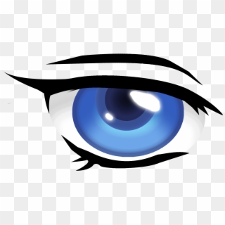 How To Get Anime Eyes - Blue Anime Eyes Png, Transparent Png