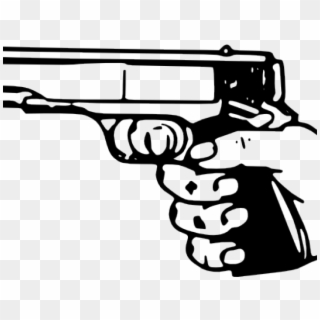 Gun Shot Clipart Black And White, HD Png Download