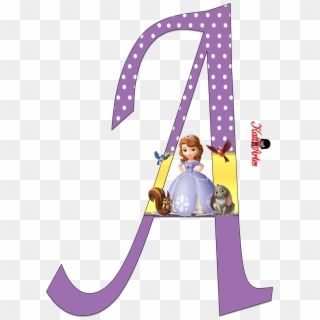 Purple Princess Party, Kids Cartoon Characters, Princesa - Letra A Princesa Sofia, HD Png Download