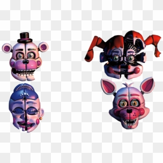 Png Freeuse Stock Funtime Faces From Sl By Some Crappy - Fnaf Sl 2018 Calendar, Transparent Png