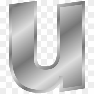 English Alphabets U - Effect Letters Alphabet Silver Clip Art, HD Png Download