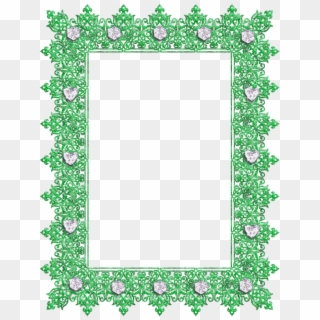 Green Transparent Frame With Diamonds Png Photo, Pocket - Transparent Green Picture Frames, Png Download