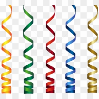 Free Png Download Curly Ribbons Transparent Clipart - Png Images Of Birthday Ribbons, Png Download