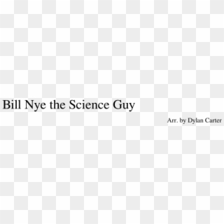 Bill Nye The Science Guy Sheet Music For Piano, Trumpet, - Parallel, HD Png Download