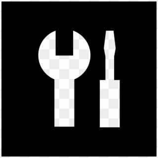 Png File - Wrench Icon White Png, Transparent Png