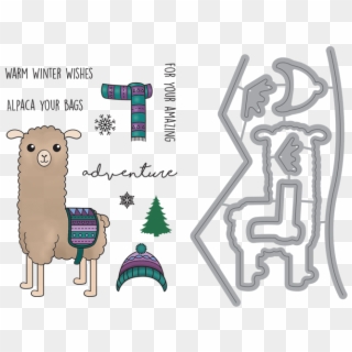 Alpaca Your Bags Stamp & Die Set Stamp And Die Image - Camel, HD Png Download