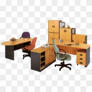 Beautiful Computer Blue Office Desk Chair Cartoon Furniture - Office Furniture Png Files, Transparent Png