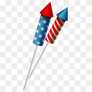 Firework Clipart Rocket Flag - Fireworks Sparklers Clip Art, HD Png Download
