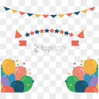 Free Png Birthday Banner Vector Png Image With Transparent - Birthday Flag Vector Png, Png Download