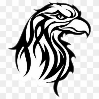 #tattoo #eagle #blackandwhite #eaglehead - Tribal Eagle Head, HD Png Download