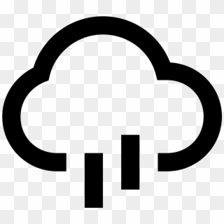 Rain Cloud Icon Free Download Png And - Cloud With Rain Png Icon, Transparent Png