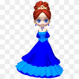 Download - Princess In Blue Clipart, HD Png Download