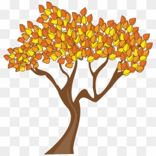 Autumn, Season, Tree, Leaves - Tree In Autumn Clipart, HD Png Download