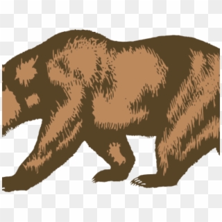 Grizzly Bear Clipart - California Republic Png, Transparent Png