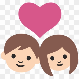 Emoji Couple Database Of - Emoji 💑, HD Png Download
