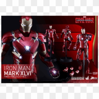 1 Of - Buy Iron Man Hot Toys Mark 46, HD Png Download