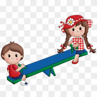 Clipart Recreation Parks - See Saw Slideclip Art, HD Png Download