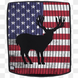 Deer Silhouette Patriotic Backpack2 - Elk, HD Png Download