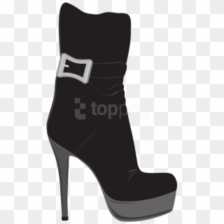 Download Black Female Boots Clipart Png Photo - Basic Pump, Transparent Png