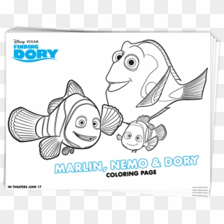 Coloring Pages Dory Mamitalks - Finding Dory Printable Coloring Pages, HD Png Download
