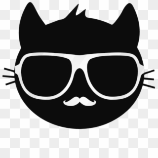 Black Sunglasses Meme Png Aviator Sunglasses Png Black - Cat With Sunglasses Svg, Transparent Png