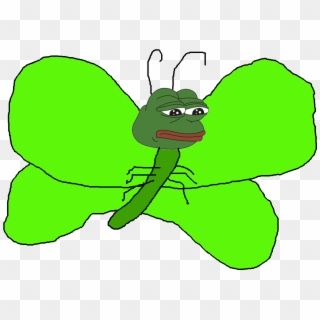 Pepe The Sad Butterfly [oc] - Pepe Insect, HD Png Download