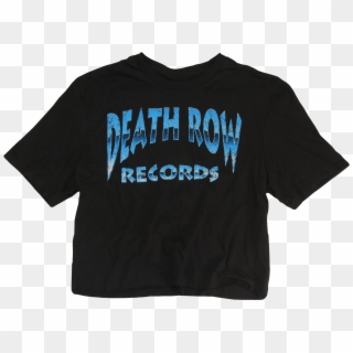 Death Row Records Crop Black T-shirt $25 - Active Shirt, HD Png Download