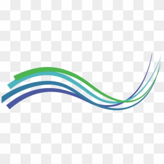 Clip Free Stock Green Line The Wavy Lines Transprent - Blue And Green Lines Png, Transparent Png