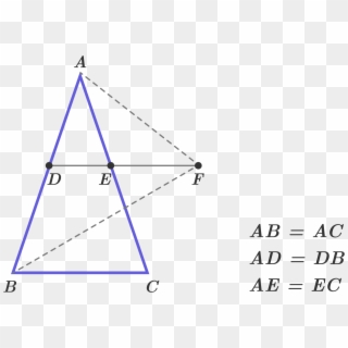 If Triangle Abc Is Similar To Triangle Bfa, Then Find - Triangle, HD Png Download