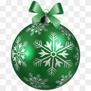 Green Christmas Ornament Balls Clip Art - Green Christmas Ball Png, Transparent Png