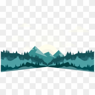 Collection Of Free Landscape Vector Mountain Range - Mountain Range Vector Png, Transparent Png
