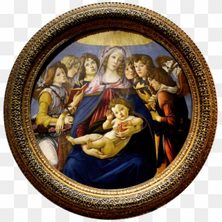 Madonna Of The Pomegranate - Botticelli Madonna Of The Pomegranate, HD Png Download