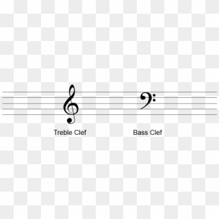 The Bass Clef - Treble & Bass Clef Notes, HD Png Download