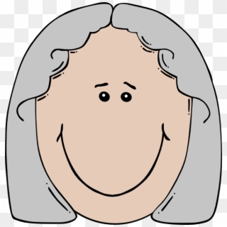 Svg Free Download Grandma Face Clipart - Old Lady Face Clipart, HD Png Download