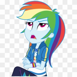 Sketchmcreations, Crossed Arms, Equestria Girls, Open - Rainbow Dash Eg Angry, HD Png Download