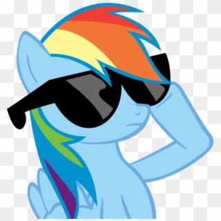 Rainbow Dash Deal With It Meme, HD Png Download