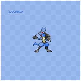 Simple Drawing Of Lucario - Mixed Pokemon Sprites, HD Png Download