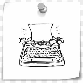 Bnp Typewriter Pin - Cartoon, HD Png Download