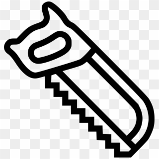 Hacksaw Saw Svg Png Icon Free Download - Black And White Clip Art Hack Saw, Transparent Png