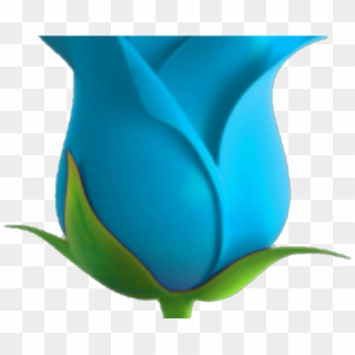 Blue Heart Source - Blue Flower Emoji Png, Transparent Png
