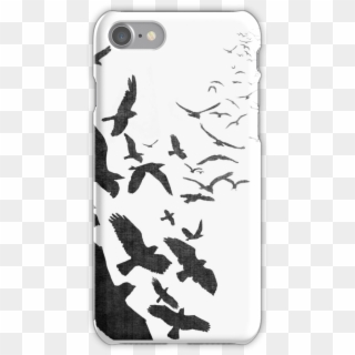 Flock Of Birds In Flight Iphone 7 Snap Case - Funny Meme Phone Cases, HD Png Download