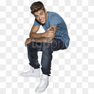 Free Png Justin Bieber Sitting Png Images Transparent - Celebrity Png, Png Download