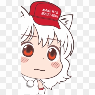 Awoo Sad , Png Download - Anime Manga Girl Trump, Transparent Png