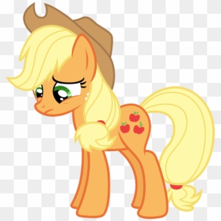 Applejack Png - My Little Pony Applejack Sad, Transparent Png