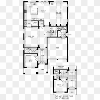 Ground Floor With Bedroom 5/6 - Floor Plan, HD Png Download