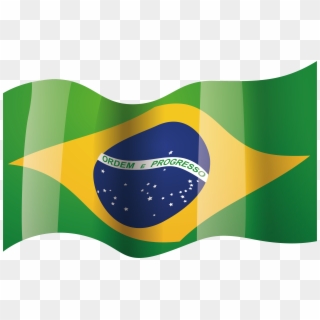 Brazil National Flag - Bandeira Do Brasil No Vento, HD Png Download