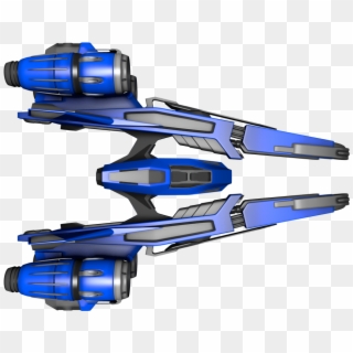 New Free Sprites, Blue Spaceship - Gun Barrel, HD Png Download