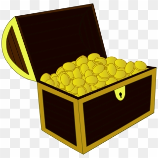 Small - Open Treasure Chest Clipart, HD Png Download
