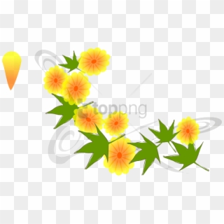 Free Png Download Inspired Yellow, Flower, Flowers, - Saraswati Puja Flower Png, Transparent Png