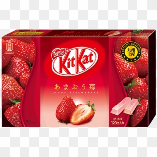 Kit Kat Kyushu Amaou Strawberry Flavor - Japanese Amaou Strawberry Kit Kat, HD Png Download